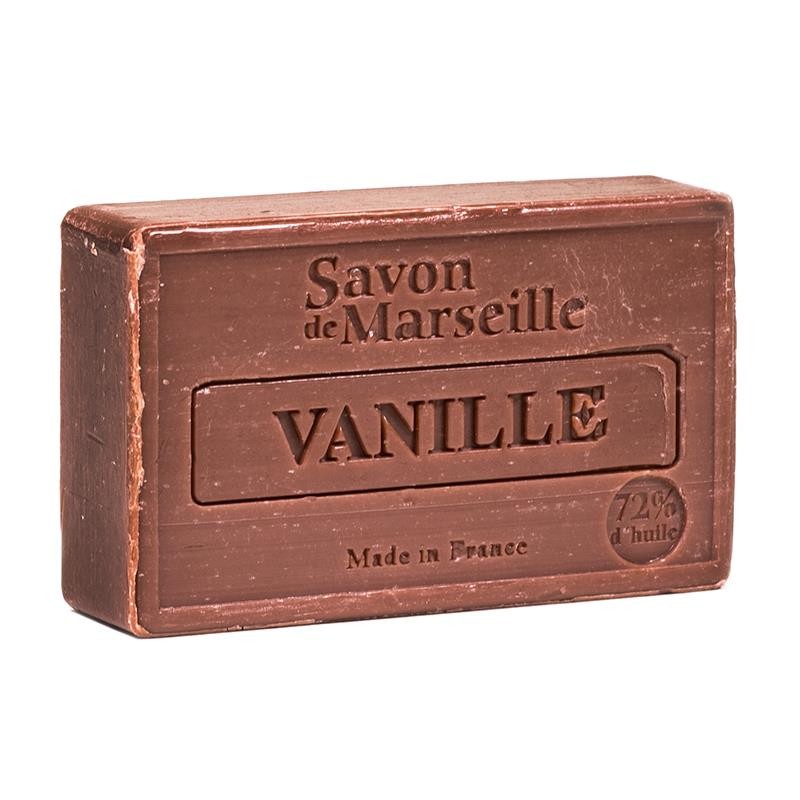 Bring et strejf af Provence og vaniljens varme ind i dit badeværelse med denne Savon de Marseille Vanilje sæbe – luksus, der både plejer og forkæler.