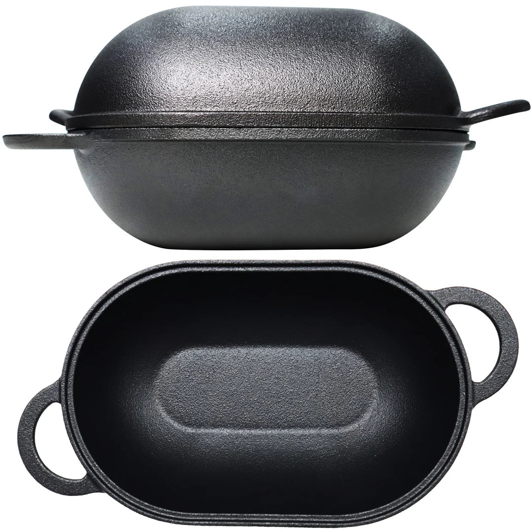 Støbejerns Bread Pan & Dutch Oven til surdej - Extra Large 2,7 l