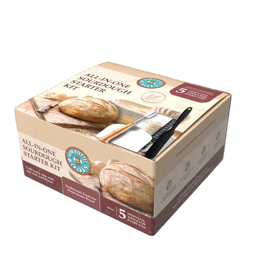 Skab ægte bageglæde i dit eget køkken med et komplet surdejssæt, der gør det nemt at bage smukt, velsmagende brød fra bunden.