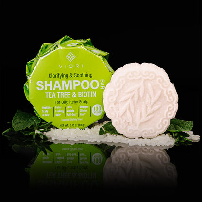 Tea Tree Mint shampoo er udviklet til fedtet, kløende eller irriteret hovedbund.