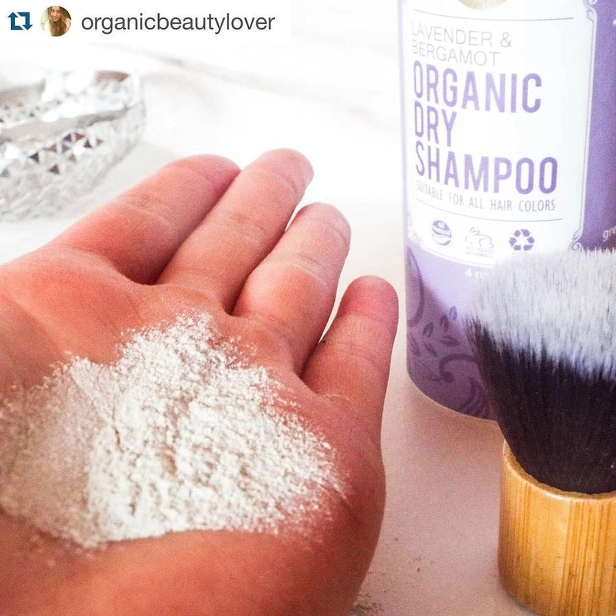 Økologisk tørshampoo lavendel og bergamot, vegansk, naturlig hårpleje