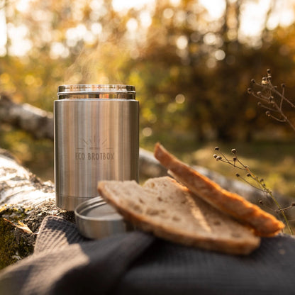 ECO Brotbox BO+ lækagesikker termobeholder på 500 ml i rustfrit stål