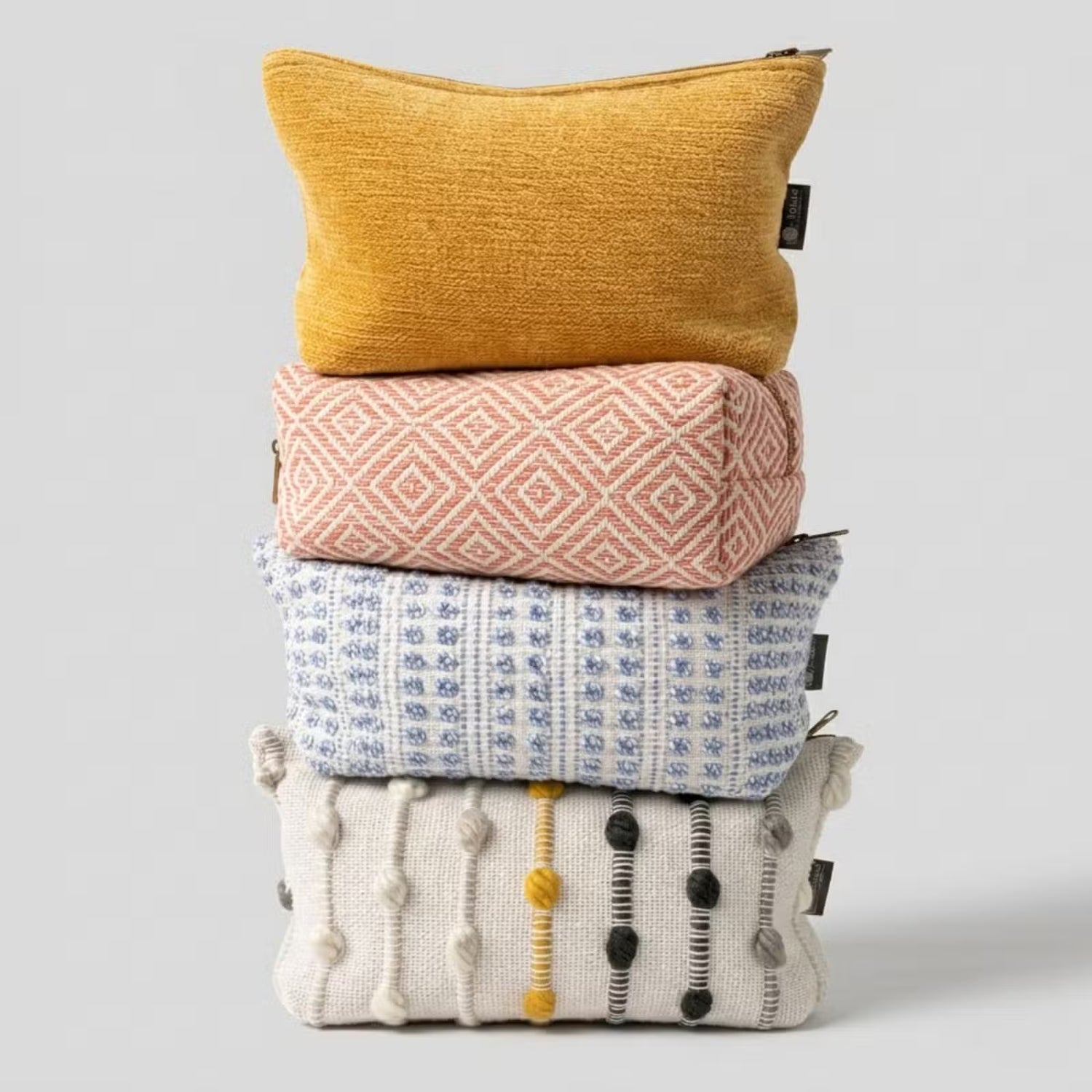 Toilettaske - bomulds jacquard | 4 designs