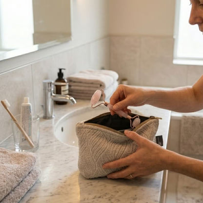 Toilettaske - bomulds jacquard | 4 designs