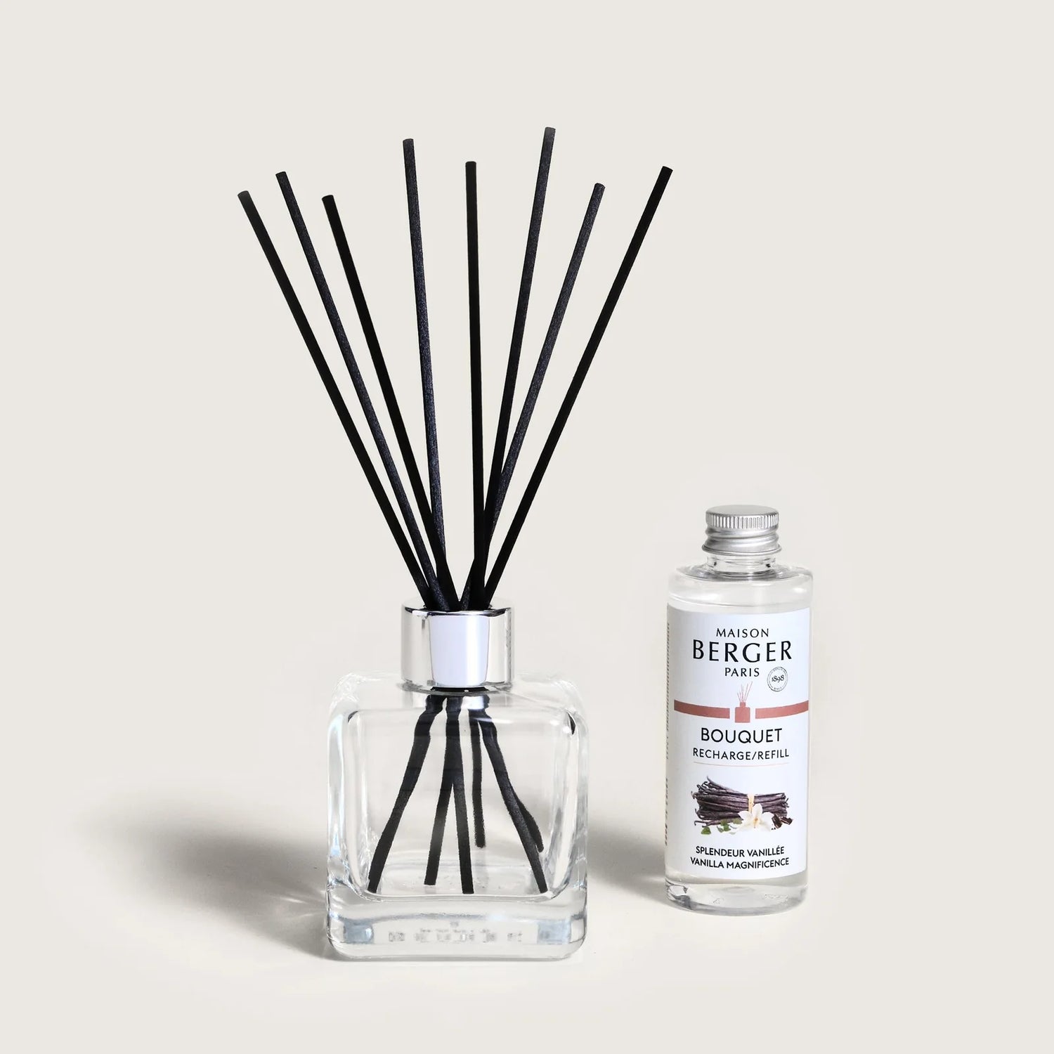 Maison Berger duftpinde med Vanilla Magnificence – Cube flakon