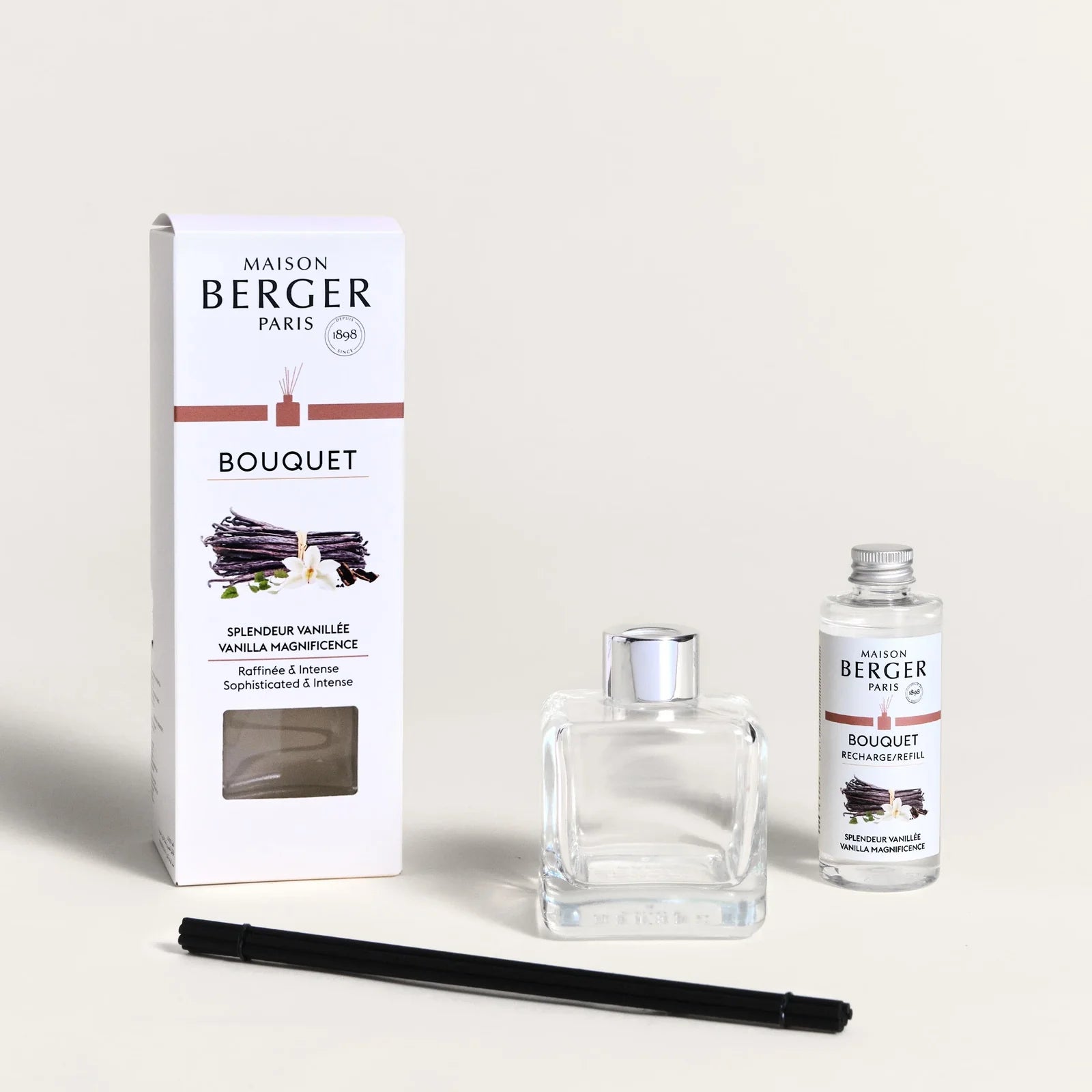 Maison Berger duftpinde med Vanilla Magnificence – Cube flakon