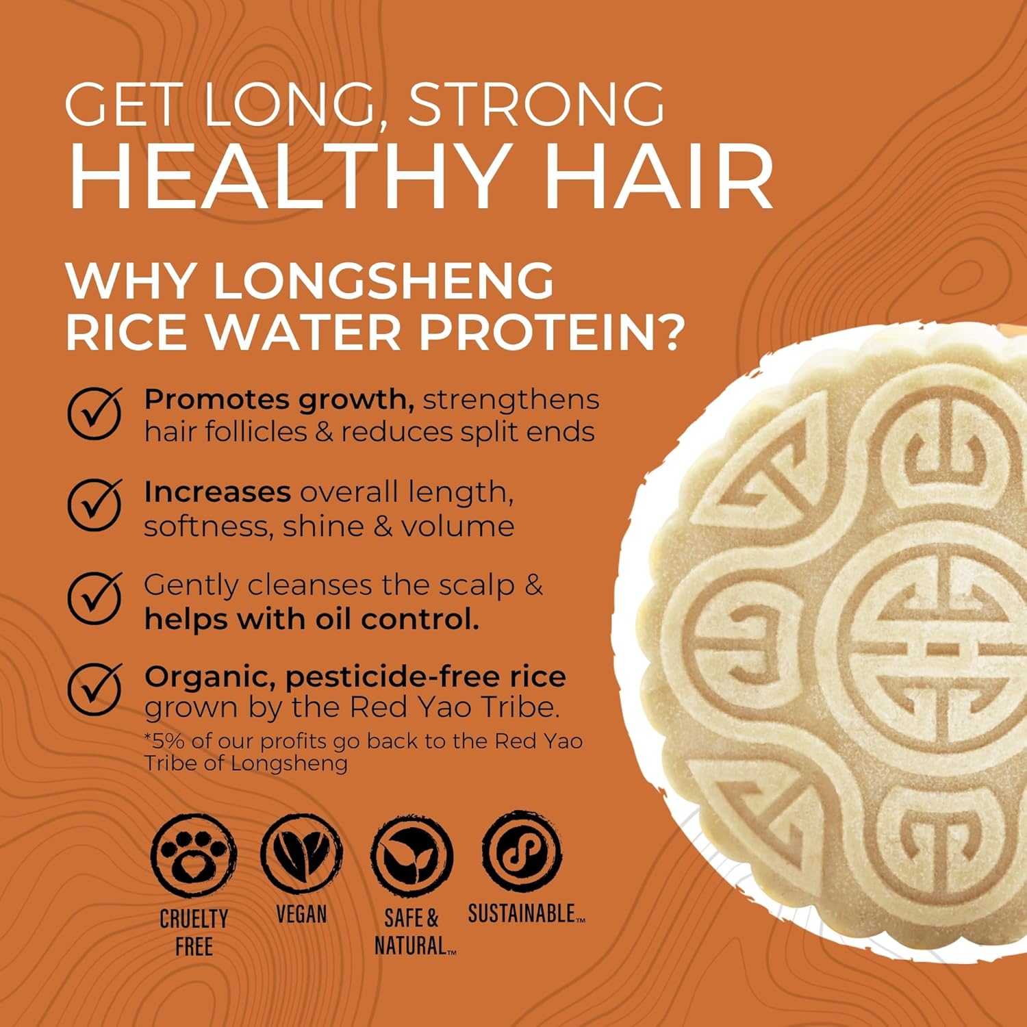 Viori Shampoo Bar – Native Essence med Rice Water til volume &amp; pleje