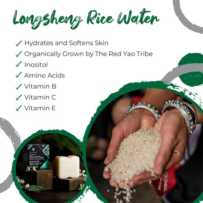 Viori Body Wash Bar – Serenity med Rice Water til pleje &amp; fugt