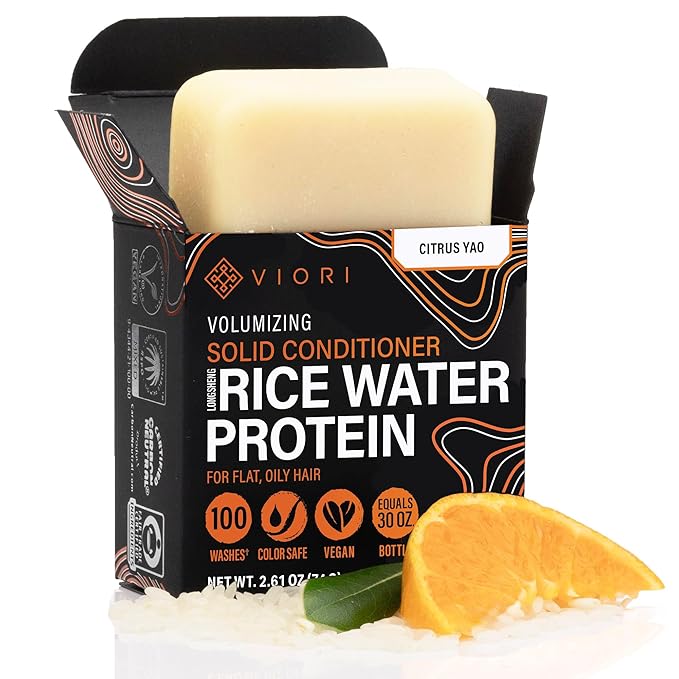 Viori Conditioner Bar – Citrus Yao med Rice Water til fugt & glans