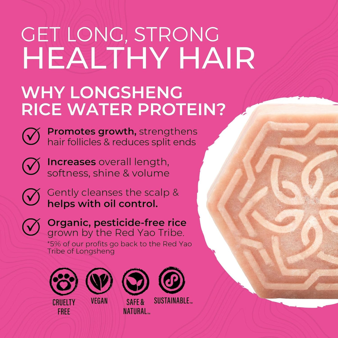 Viori Conditioner Bar – Coconut Bliss med Rice Water til næring &amp; styrke