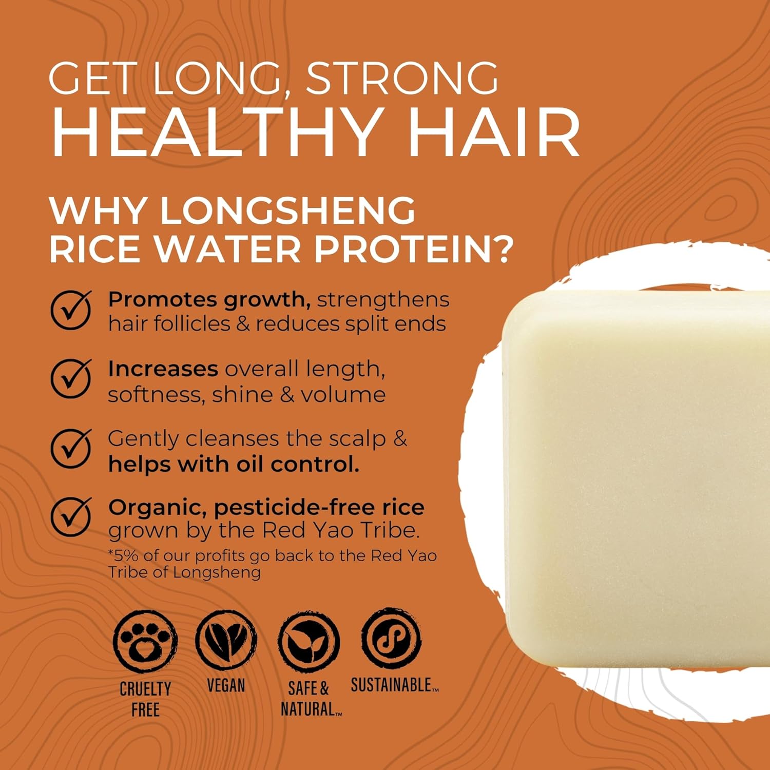 Viori Conditioner Bar – Native Essence med Rice Water til volume &amp; styrke