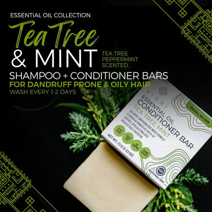 Viori Conditioner Bar – Tea Tree Mint med Rice Water til volume &amp; styrke