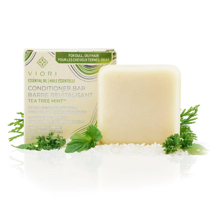 Viori Conditioner Bar – Tea Tree Mint med Rice Water til volume &amp; styrke