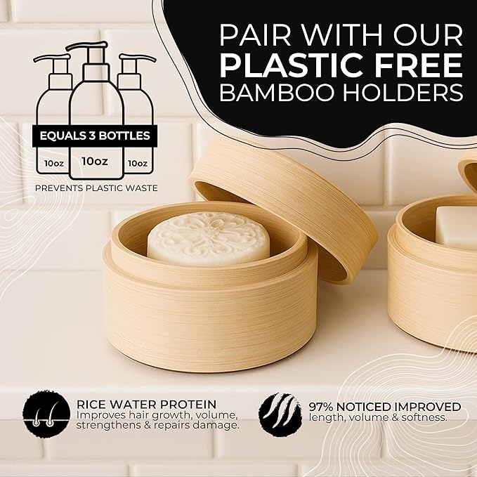 Viori Shampoo Bar – Citrus Yao med Rice Water til volume &amp; styrke