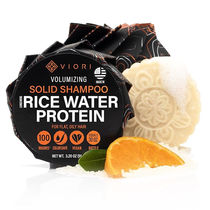 Viori Shampoo Bar – Citrus Yao med Rice Water til volume & styrke