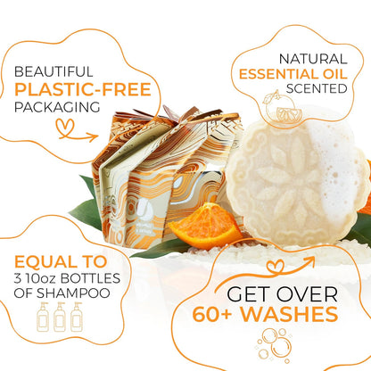 Viori Shampoo Bar – Citrus Zest med Rice Water til volume &amp; glans