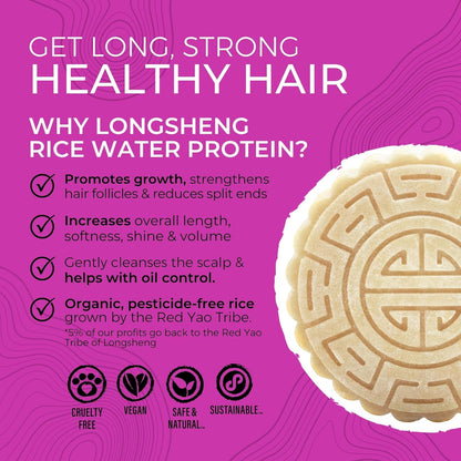 Viori Shampoo Bar – Terrace Garden med Rice Water til volume &amp; styrke