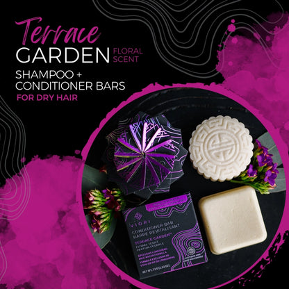 Viori Shampoo Bar – Terrace Garden med Rice Water til volume &amp; styrke