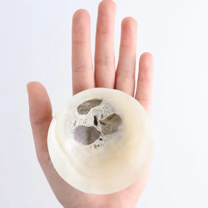 Onyx Krystal Skål – Rund | Renhed, overblik& blid energi