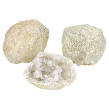 Krystal Geode m. Hvid Kvarts Klynger - 3-6 cm