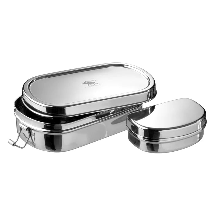 PureLunchBox Oval | Madkasse med snackboks