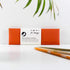 Recycled læder penalhus i minimalistisk design