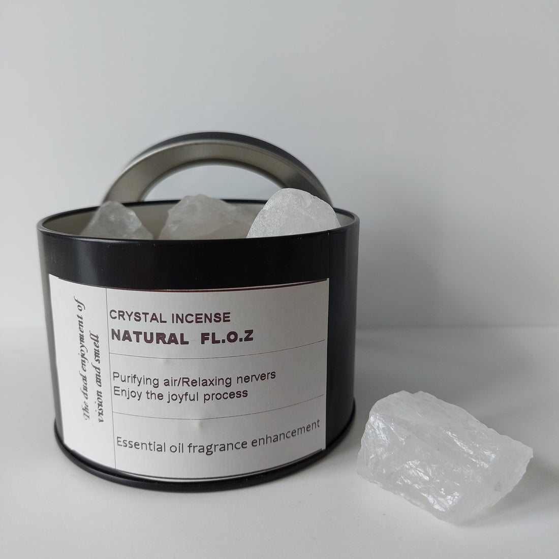 Krystal boks m. Bjergkrystal til æteriske olier & dufte - Aromaterapi