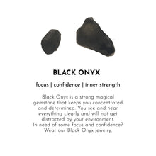 Black Onyx Krystal Halskæde m. Forgyldt Messing - Festive