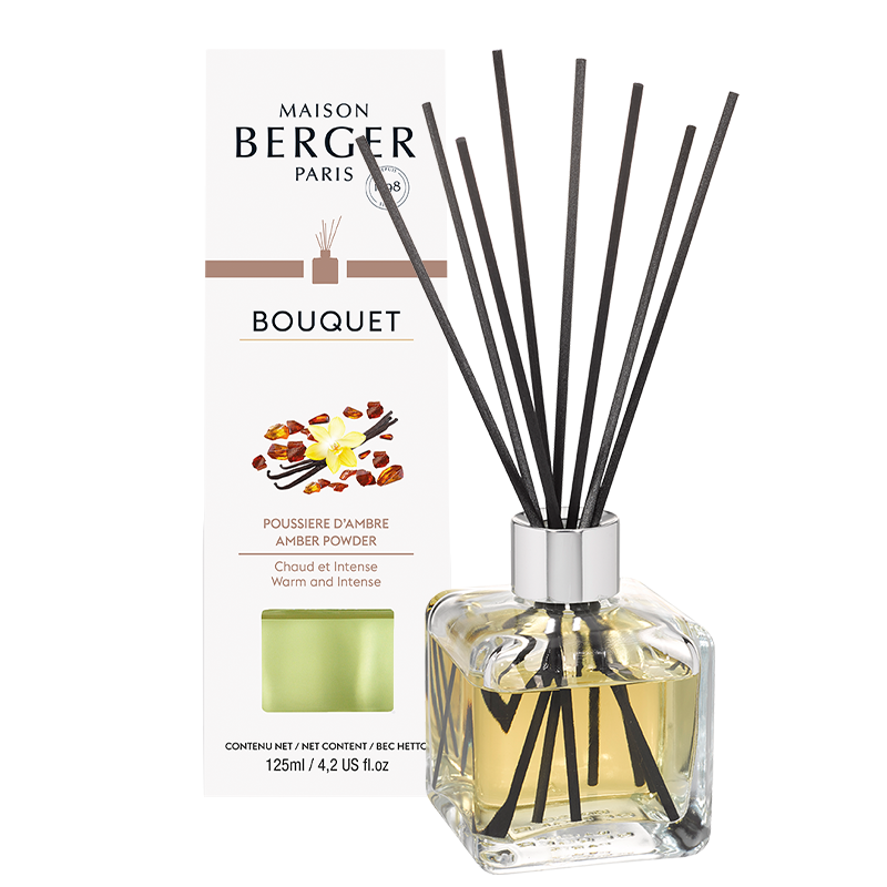 Amber Powder - Falkon m. Duftpinde - Krydret duft - Maison Berger