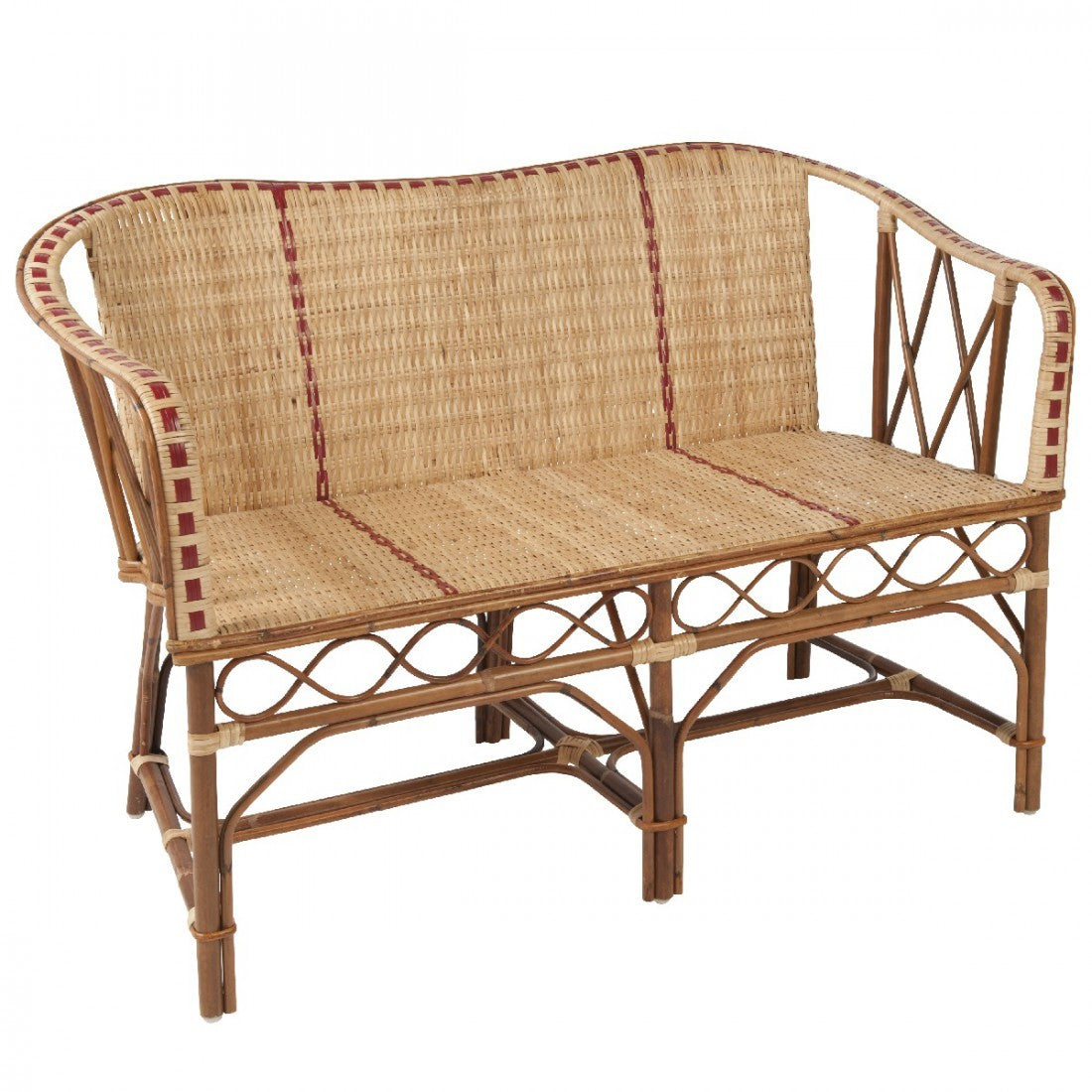 Rattan Bænk - Bagatelle Serie - Kok Maison