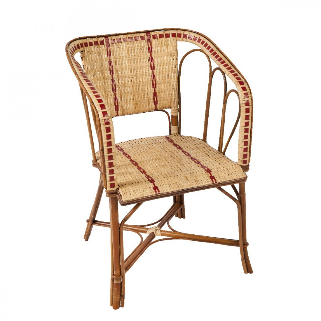 Cafestol m. armlæn - Rattan - Bagatelle Serie - Kok Maison