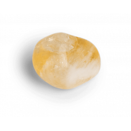 Citrin Krystal - Premium Polerede Tromlesten
