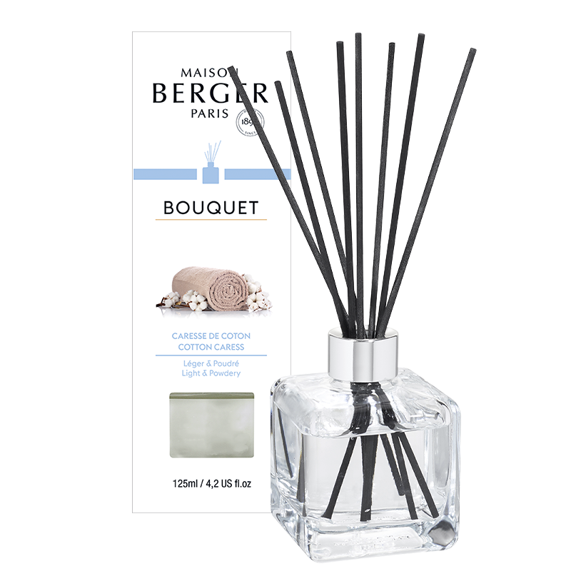 Cotton Caress - Falkon m. Duftpinde - Ren duft - Maison Berger