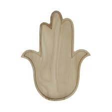 Træ- & Dekorations fad “Fatima`s hånd”