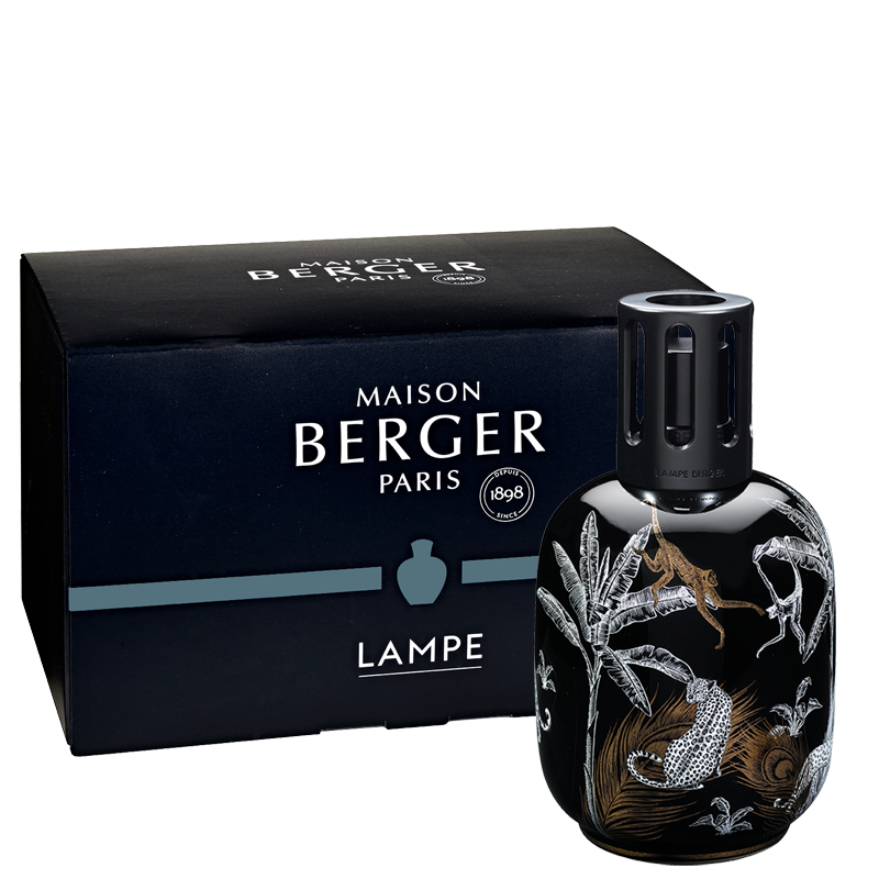 Lampe Berger - Jungle Duftlampe, Black  - Porcelæn - Maison Berger
