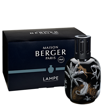 Lampe Berger - Jungle Duftlampe, Black  - Porcelæn - Maison Berger
