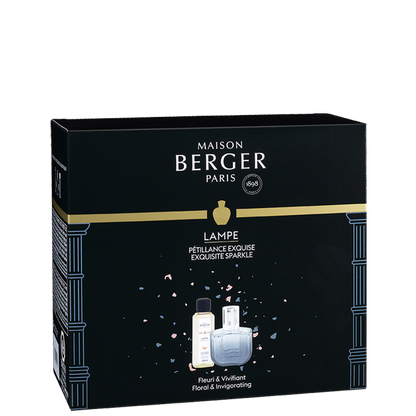 Lampe Berger - Olympe Duftlampe, Grey m. Exquisite Sparkle - Krydret duft - Maison Berger