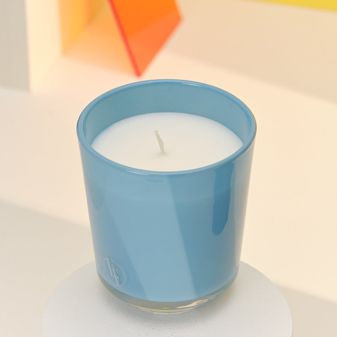 Blue Monoi - Duftlys, Colorama Pop tones 200g - Bougies la Francaise