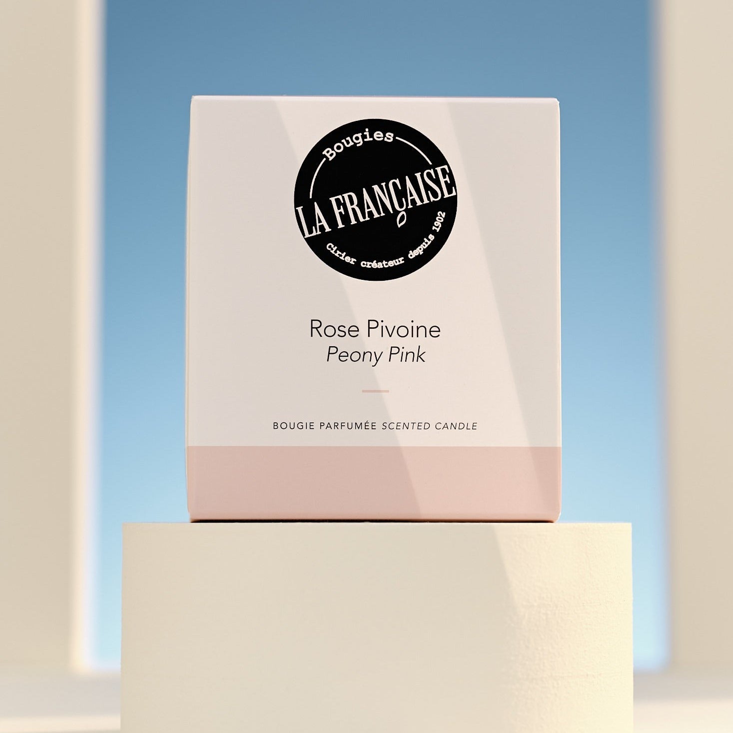 Peony Rose - Duftlys, Colorama Pastel tones 200g - Bougies la Francaise