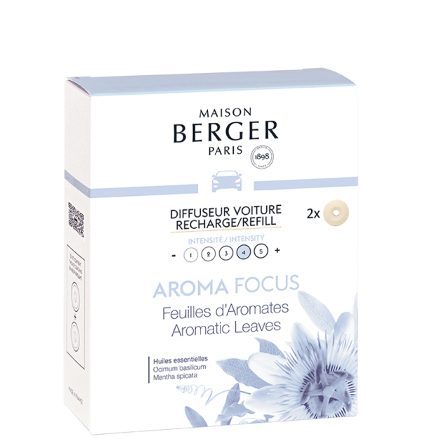 Focus Aromaterapi - Refill til Bil Diffuser - Ren duft - Maison Berger
