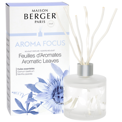 Focus Aromaterapi - Flakon m. Duftpinde - Pure - Maison Berger