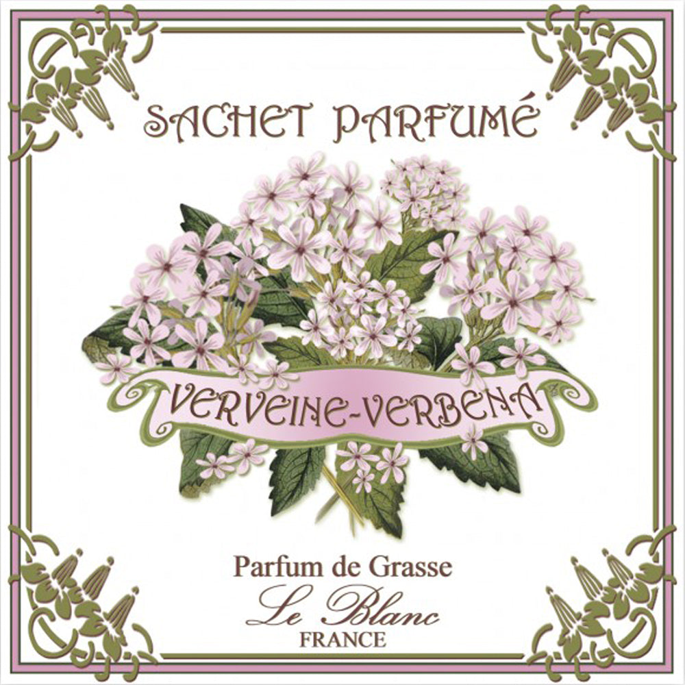 Fransk Verbena Duftpose m. Potpourri til skabe & skuffer - Le Blanc