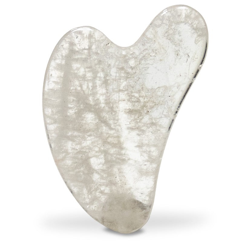 Gua Sha Krystal - Hjerteformet Bjergkrystal