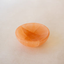 Selenit Skål, Rund - Pink Selenit krystal 