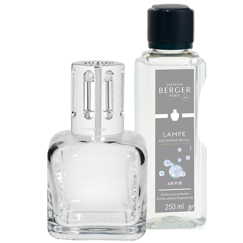 Maison Berger Glacon duftlampe fra Maison Berger Paris – stilren cube-formet luftrenser med Neutral Air Pur for frisk luft helt uden parfume