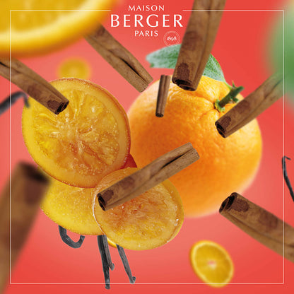 Orange Cinnamon fra Maison Berger er en tidløs klassiker, der forener frisk og varme i en uimodståelig duft.