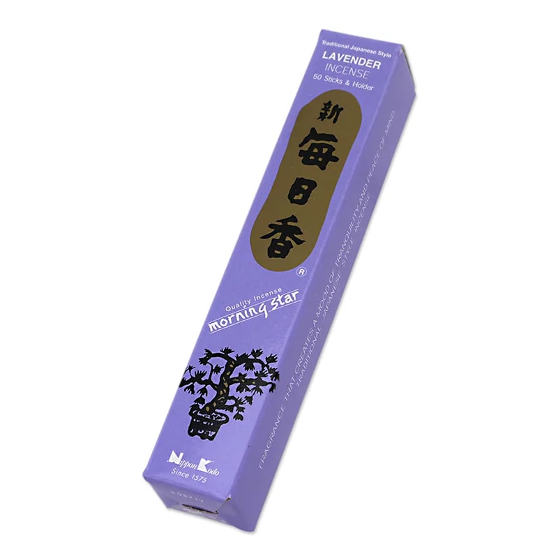 Morning Star Røgelse m. Lavendel - 50 stk. Japanske røgelsespinde