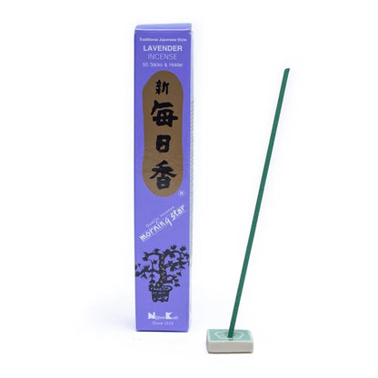 Morning Star Røgelse m. Lavendel - 50 stk. Japanske røgelsespinde