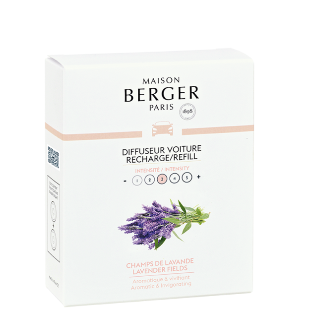 Lavender Fields - Refill til Bil Diffuser - Blomster duft - Maison Berger