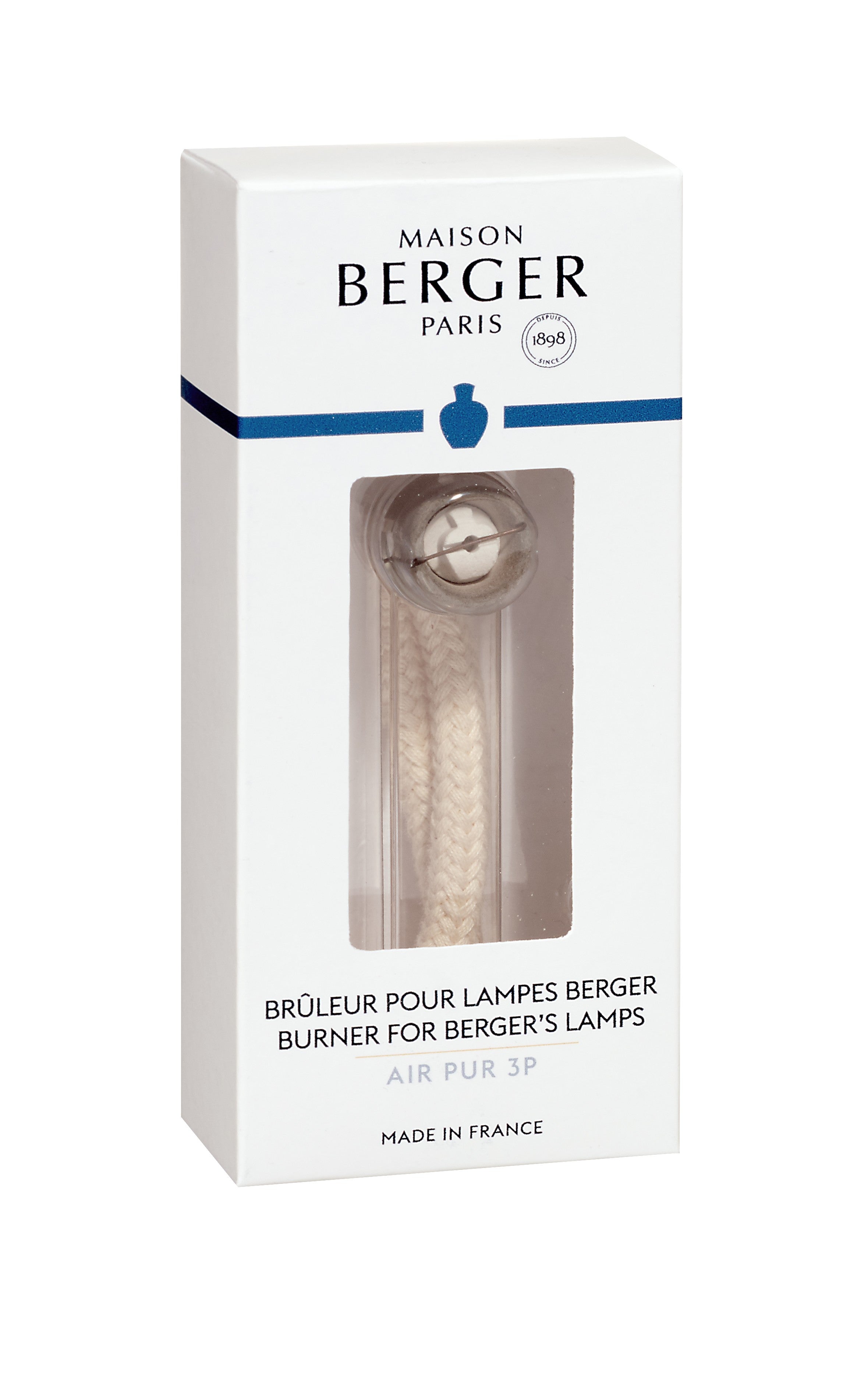 Maison Berger brænder &amp; væge | Air pur 3P Burner - Original reservedel til duftlampe